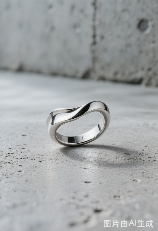 Tide Geometric Earrings — 925 sterling silver